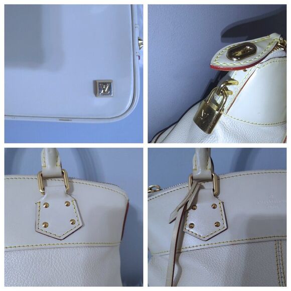 Louis Vuitton Lockit Suhali handbag w/ #305 lock/key EUC - Picture 7 of 12
